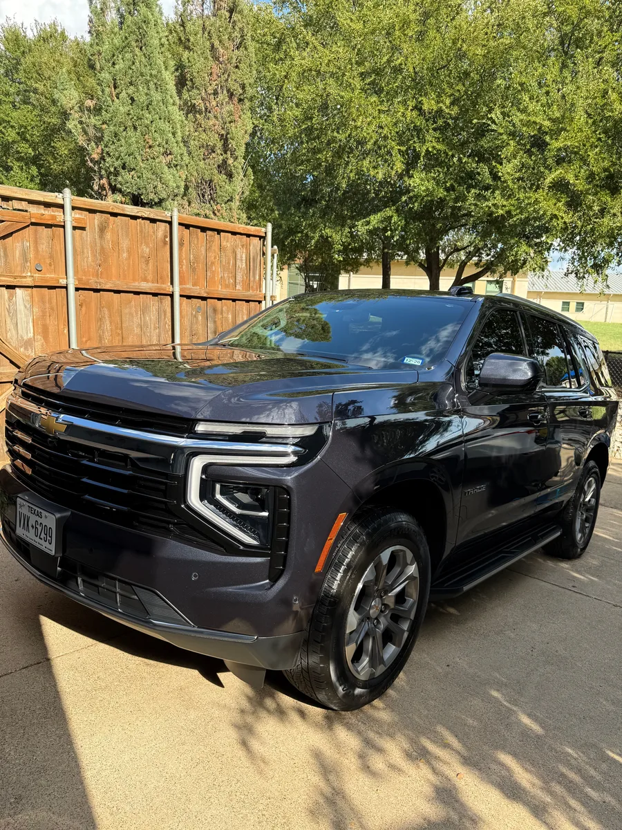 Black Chevrolet Tahoe detailed and finished in Dallas TX